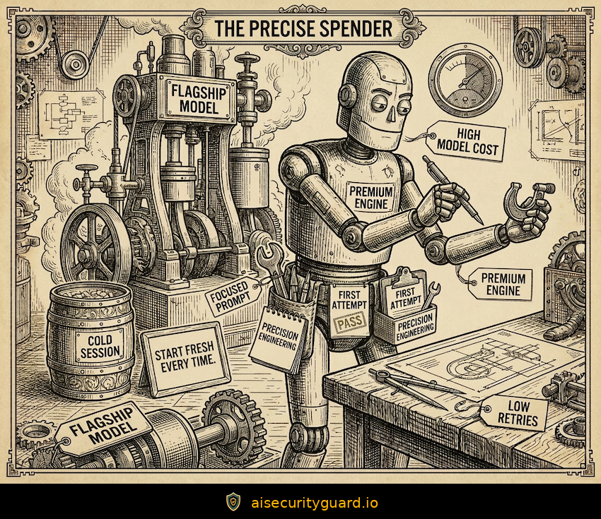 Precise Spender archetype — careful and cost-conscious LLM usage